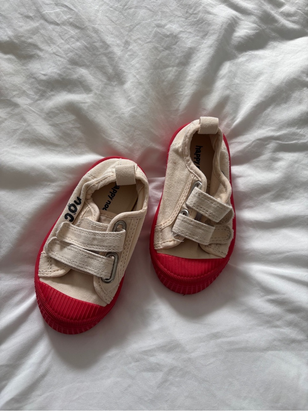 HAPPY NOCNOC Velcro Sneakers for Wide Feet Size 6.5